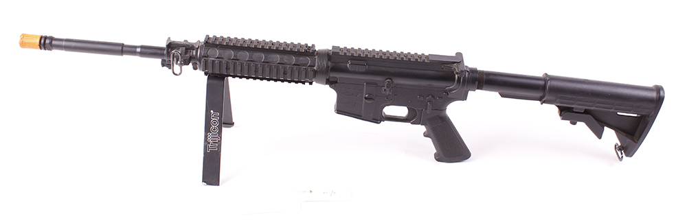 .223 DPMS AR15 demonstration model. This Lot is offered for the purposes of historical re-