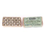 (S1) 50 x .380 Long Eley No.4 rifle cartridges (a/f)[Purchaser Please Note: Section 1 or RFD licence