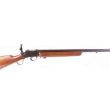 (S1) .22 BSA, A G Parker, Model 12, 29 ins martini action, heavy target barrel, tunnel, element