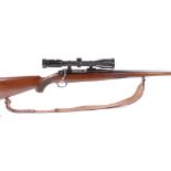 (S1) .243 (win) Ruger M77 MkII bolt action rifle, 19 ins barrel with full stutzen stock, raised