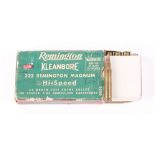 (S1) 25 x .222 Remington Magnum 55gr rifle cartridges[Purchaser Please Note: Section 1 or RFD