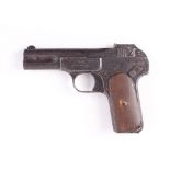 .32 FN Browning Brevette semi automatic pistol (no magazine), no. 398780 Deactivated with EU