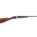 (S2) 16 bore boxlock ejector by William Ford, 27 ins barrels inscribed NEW BARRELS BY WILLIAM POWELL