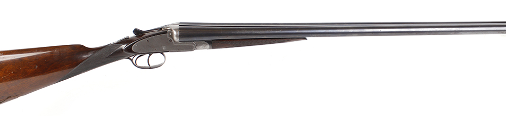 (S2) 12 bore sidelock non ejector by H R Hayman, 28 ins sleeved barrels, ½ & ¾, concave rib with