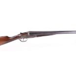 (S2) 12 bore sidelock ejector by AYA No.2, 26 ins chopper lump barrels, ¼ & ½, 70 mm chambers,