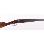 (S2) 12 bore boxlock non ejector, Spanish, 27¾ ins barrels, ½ & full, game rib, 70mm chambers,