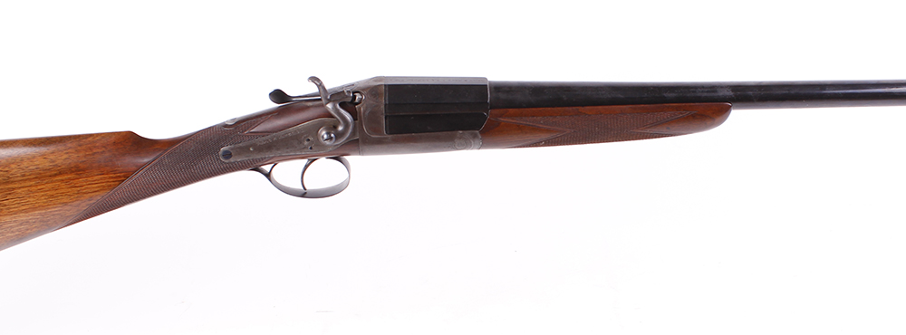 (S2) 16 bore single hammer gun by Army & Navy, 28¼ ins barrel, ½ choke, the breech inscribed