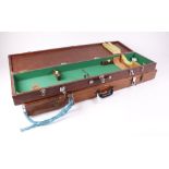 Pair of wooden transport cases, interior 45 ins