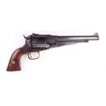 (S1) .44 Pietta Remington 1858 percussion black powder target revolver, 8 ins octagonal barrel,