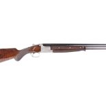 (S2) 12 bore Browning B25 custom over and under, ejector, 26½ ins barrels, ¾ & ¼, hand file cut