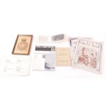 Military ephemera including 1908-09 Christmas card, Pictures of the German Army pamphlet,