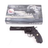 .177(BB) Colt Python 6 shot Co2 revolver, 6 ins barrel, boxed with instructions and accessories, no.