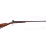 (S58) 12 bore Percussion double sorting gun by Samuel and Charles Smith,