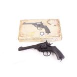 .177 Webley MKVI 6 shot Co2 revolver, 6 ins barrel, boxed with instructions and accessories, no.