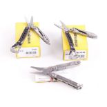 Three Leatherman small multi tools (two boxed)