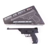 .177 SMK, break barrel air pistol, black synthetic grips, boxed as new, no.