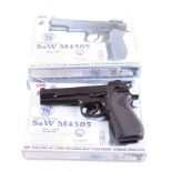 Three boxed Smith & Wesson M4505 airsoft guns