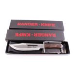 Three boxed Ranger knives,