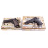 BB/.177 KWC M45 A1, Co2, multi shot air pistol (magazine a/f), no.48016140, boxed; .