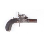 (S58) Parts only - Percussion top hat pocket pistol by Wiswold of Gainsboro