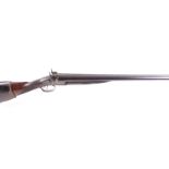 (S58) 8 bore double percussion sporting gun by Cogswell, 32 ins barrels,