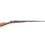 (S2) 12 bore hammer ejector by Ward & Sons, 30 ins barrels, ¼ & full,