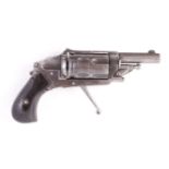 (S58) 6mm Velo-dog double action revolver with 2 ins barrel, 5 shot fluted cylinder ,
