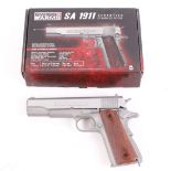 .177(BB) Swiss Arms SA1911 Co2 air pistol, boxed with instructions and accessories, no.