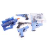 Five various airsoft pistols