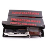 Three boxed Protector knives,