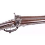 (S58) 12 bore pinfire double sporting gun by Jennings, Spalding,