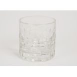 A Hermes Saint-Louis crystal ice bucket, acid etched stencil to base, 12.5 cm high