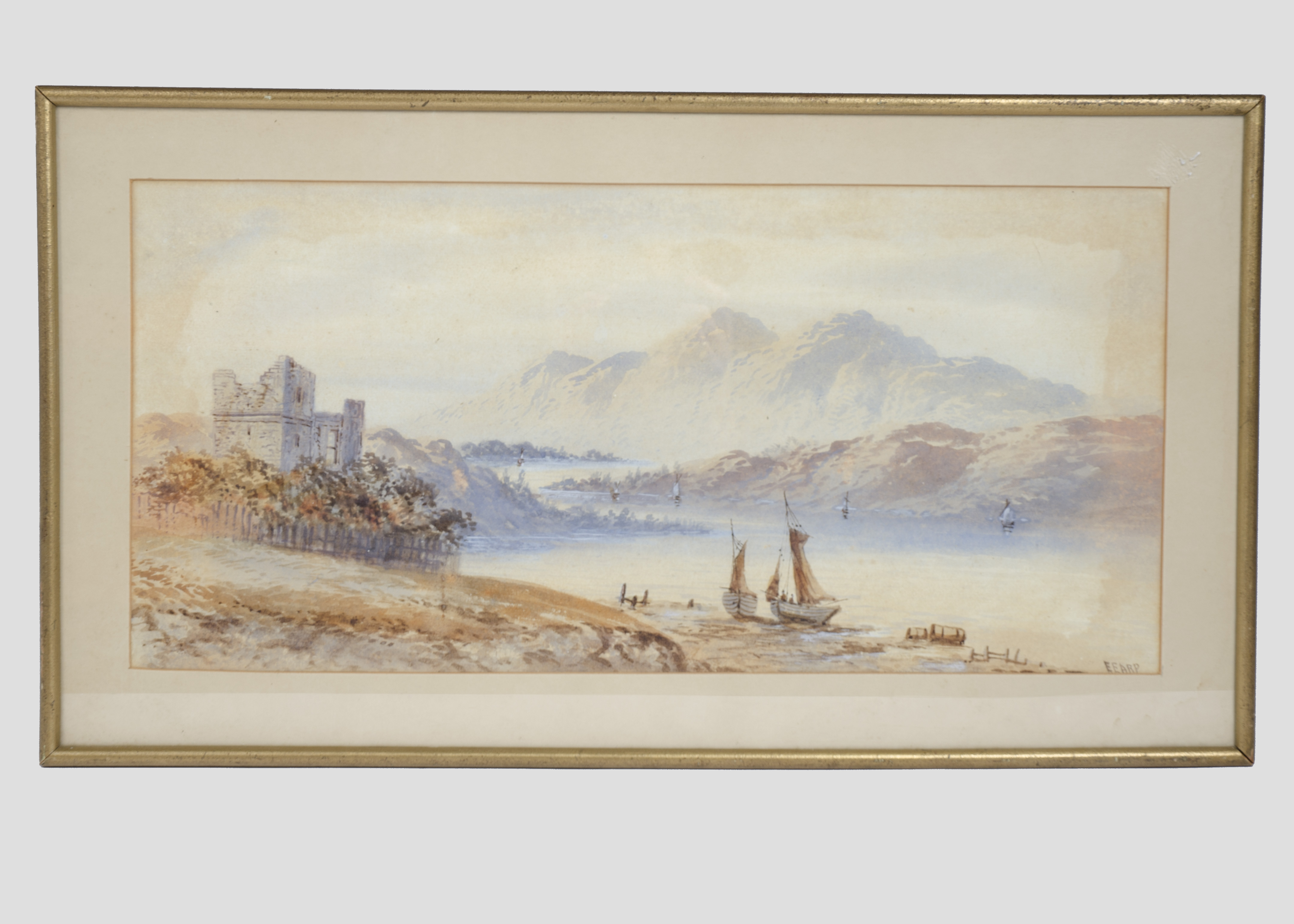 Edwin Earp (1851-1945) watercolour on paper, 'Coastal Landscape', signed 'EEARP' (lower right), 23.5