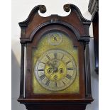 An 18th Century mahogany longcase clock by Richard Deeble Corke, broken pediment with rosettes,