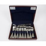 A Royal Doulton canteen of stainless steel cutlery, 8 place setting, 58 pieces