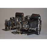 A Zeiss Ikon Super Ikonta C 531/2 and Other Folding Cameras, with Carl Zeiss Jena Tessar 10.5cm f/