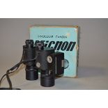A Nichiryo International Corporation Nicnon 7 x 50 Binocular Camera, with integral 35mm Ricoh Auto