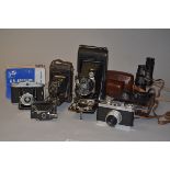 A Collection of Folding Roll Film Cameras, No 3A Autographic Kodak Special Model B rangefinder