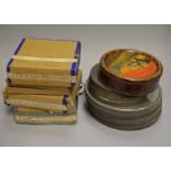 A Box of 9.5mm Silent Cine Films, including Christus, The Law of the Far West, original title "