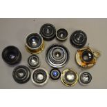 A Group of Enlarging and other Lenses, including Carl Zeiss Jena, Industar, Minolta, Rodenstock, SOM