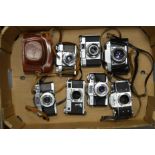 A Group of German 35mm Cameras, including Ihagee Exa, Ihagee Exakta, Wirgin Edixa, Zeiss Ikon