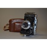 A Zeiss Ikon 524/2 Mess-Ikonta Folding Uncoupled Rangefinder Camera, serial no W75717, Novar-