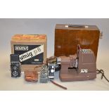 A Verascope Stereo Camera, serial no 29542, with two Zeiss Tessar 55mm f/4.5 lenses, condition P,