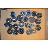 A Tray of Wide-Angle and Standard Prime Lenses, including Asahi Optical, Carl Zeiss Jena, Helios