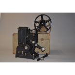 A Specto Type B Silent 9.5mm Cine Projector, black, serial no 11360, conversion to 8V 50W mirror