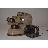 A Jules Richard Stereo Slide Projector, twin lens, twin lamp projector, slide carrier apparently