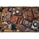 A Quantity of Leica Camera Leather Cases, including ever ready cases for Leica and others, other