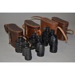 Three Pairs of Ross Binoculars, including a pair of 9 x 35 Stepruva no 39977, a pair of 13 x 40