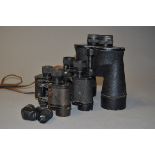Three Pairs of Binoculars, including a pair of Anchor Optical Corp New York and a pair of Bausch &