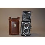 A Rolleiflex 3.5A MX (K4A) 6 x 6 cm Roll Film TLR Camera, serial no 1228247, Zeiss-Opton Tessar,